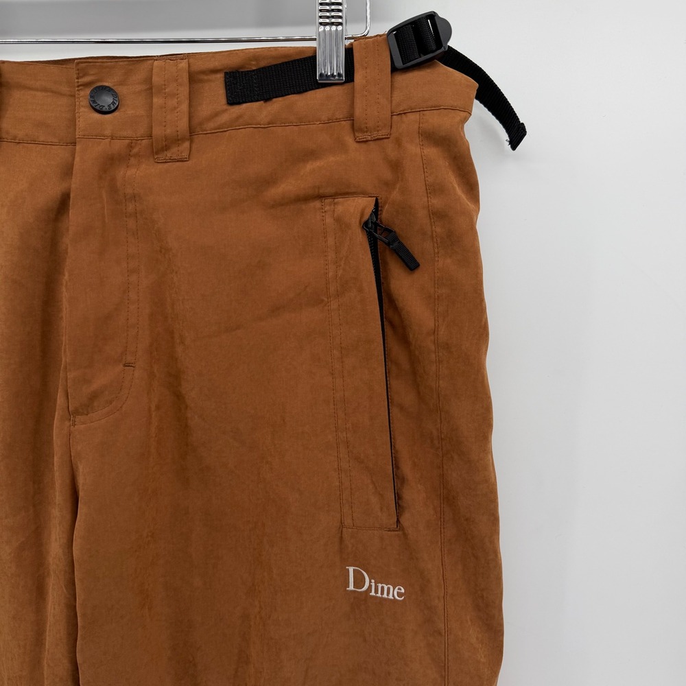 Dime Cargo Pants Men Medium Brown Integrated Belt Utility Skate Gorpcore - Picture 4 of 13